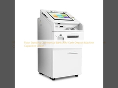 Bancomat de banco comercial de pie en el piso máquina de depósito de efectivo pantalla capacitiva