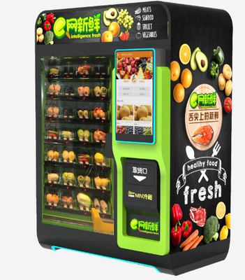 venta comercial de las frutas y verduras del sala del solo-gabinete fresco de la máquina expendedora