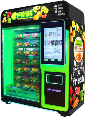 venta comercial de las frutas y verduras del sala del solo-gabinete fresco de la máquina expendedora