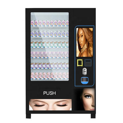 La pantalla táctil del servicio del uno mismo azota la máquina rosada cosmética del quiosco del OEM de la máquina expendedora de la belleza del pelo