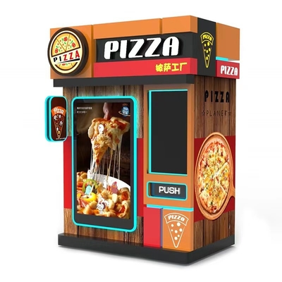 Pizza de la máquina del quiosco de la pantalla táctil del servicio del uno mismo que cocina la máquina expendedora elegante automática de la comida caliente