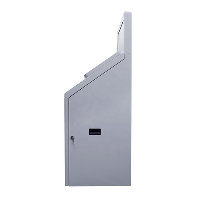 Lector de tarjetas dual del escáner del tamaño de pantalla QR Cash y máquina de dispensación del quiosco del cajero automático del pago del servicio del uno mismo de la moneda