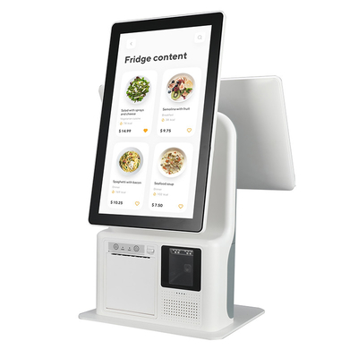 Quiosco de la posición del boleto de la máquina del servicio de Mini Dual Touch Screen Self que ordena