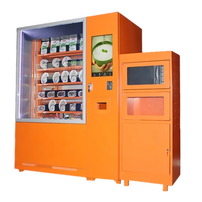 Máquina expendedora de comida rápida fideos instantáneos autoservicio con microondas