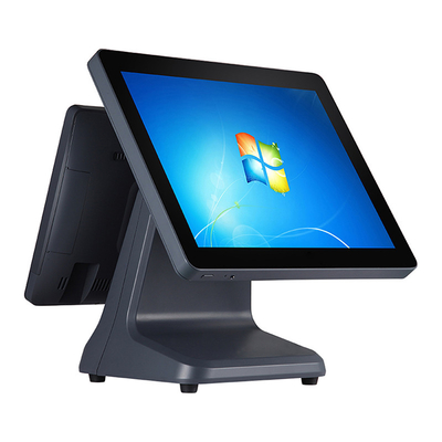 Quiosco del servicio del uno mismo de la caja registradora de la posición de la impresora de la facturación de la máquina del cajero automático de Min Dual Touch Screen