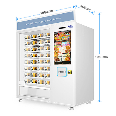Máquina expendedora de la comida congelada de la pantalla táctil de 22 pulgadas para 120W al aire libre