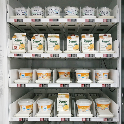 Quiosco de la fruta de la comida de la máquina expendedora del pago del servicio del uno mismo de 22 pulgadas con el transportador de correa