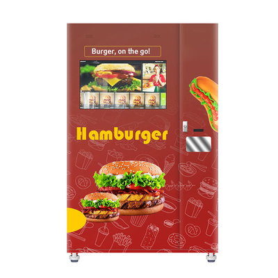 24 horas 32" quiosco de la máquina expendedora de la pantalla táctil para la comida caliente de la hamburguesa