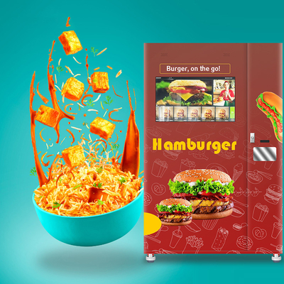 24 horas 32" quiosco de la máquina expendedora de la pantalla táctil para la comida caliente de la hamburguesa