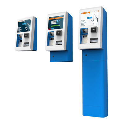 Máquina expendedora Cashless del boleto del servicio del uno mismo de la pantalla táctil para el supermercado