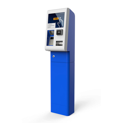 Máquina expendedora Cashless del boleto del servicio del uno mismo de la pantalla táctil para el supermercado