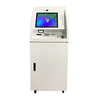 Depósito en efectivo del LCD del quiosco del servicio del uno mismo que toma el terminal del pago del cajero automático