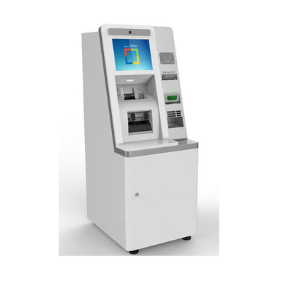 220V 17" quiosco del cajero automático de la máquina del cambio de divisas de la pantalla con el aceptador y el dispensador del efectivo