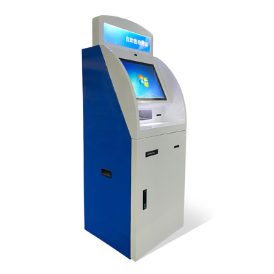 Máquina vendedora caliente de la atmósfera de Self Service Kiosk de la impresora del informe del cajero automático del servicio del uno mismo de la pantalla táctil A4