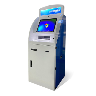 Máquina vendedora caliente de la atmósfera de Self Service Kiosk de la impresora del informe del cajero automático del servicio del uno mismo de la pantalla táctil A4