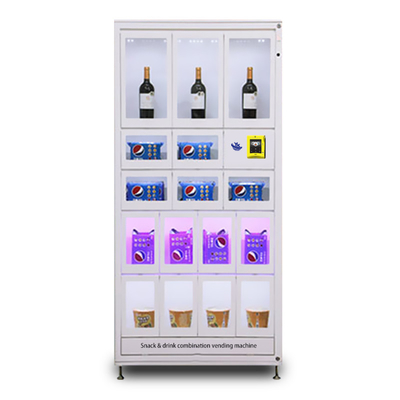 Quiosco del dispensador del alcohol del agua de la máquina expendedora de Bevrage de la pantalla táctil de 22 pulgadas