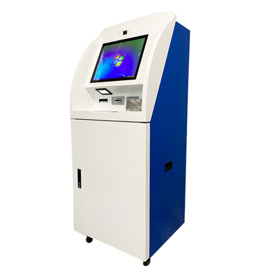 24 máquinas de caja de banco de la pantalla táctil de la máquina del depósito en efectivo del servicio del uno mismo de la pulgada