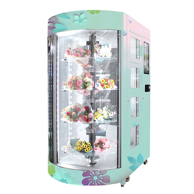 Quiosco transparente del servicio del uno mismo del estante de la máquina expendedora de la flor fresca de 22 pulgadas