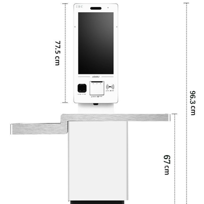 Máquina expendedora costada pago de Payment Kiosk Ticket de la impresora térmica del sistema del quiosco de la posición de la carga de la orden