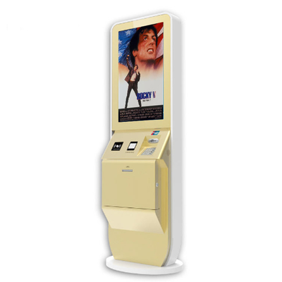 máquina del quiosco del pago con el lector de NFC del escáner del código de barras del dispensador de la tarjeta