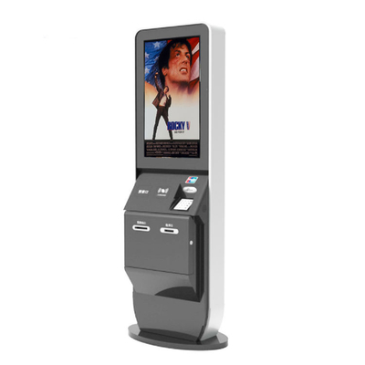 máquina del quiosco del pago con el lector de NFC del escáner del código de barras del dispensador de la tarjeta