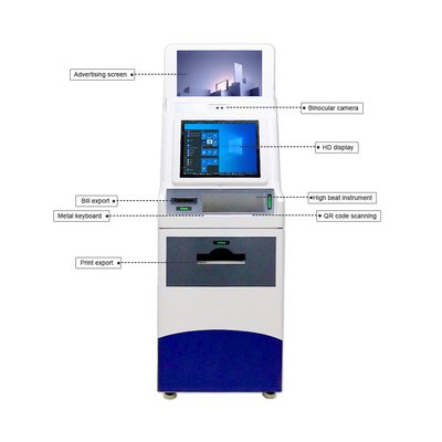 Máquina automática del boleto del quiosco del informe del registro del servicio del uno mismo de la pantalla táctil