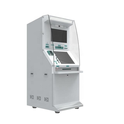Máquina de depósito en efectivoMáquina de depósito en efectivo de doble pantalla para pagos en quioscos bancarios