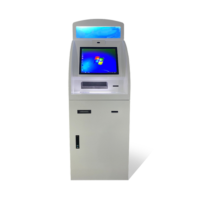 Cajero automático del cajero automático de la pantalla táctil de 17 pulgadas para el quiosco del dispensador del uno mismo del banco