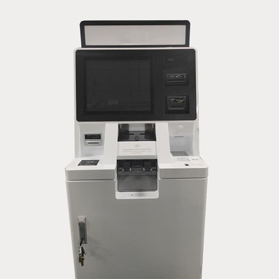 Depósito de la máquina del cajero automático del retiro y cabina inteligentes de la pantalla del banco del retiro