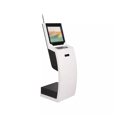 Piso LCD derecho que hace publicidad del lector de tarjetas de IC de la exhibición Self Service Kiosk para interior