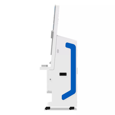 Terminal de reconocimiento facial de asistencia de quiosco de pago de autoservicio de pantalla de 32 "con sistema de medición de temperatura
