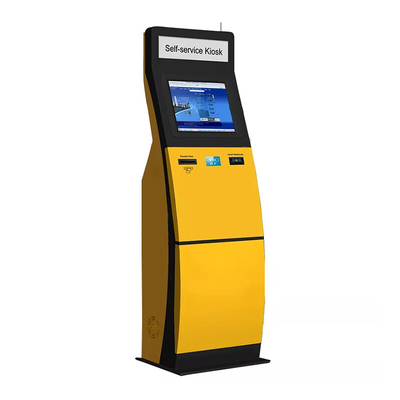 Máquina de cambio de moneda de autoservicio de quiosco de cajero automático de pago en efectivo con pantalla táctil