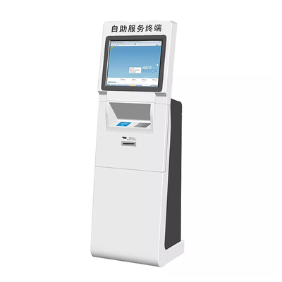 Máquina de cambio de moneda de autoservicio de quiosco de cajero automático de pago en efectivo con pantalla táctil