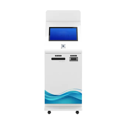 Autoservicio de huellas dactilares Atm Máquina de depósito en efectivo Máquina de conteo de dinero Quiosco Cajero automático