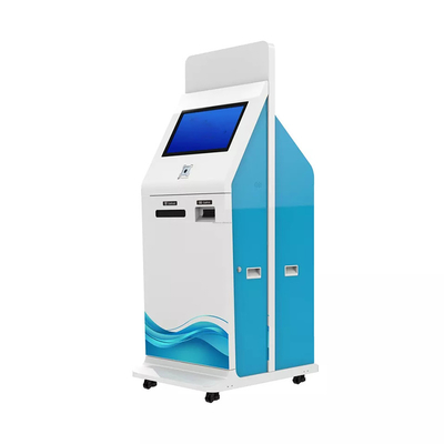 Autoservicio de huellas dactilares Atm Máquina de depósito en efectivo Máquina de conteo de dinero Quiosco Cajero automático