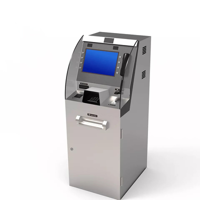 Autoservicio de huellas dactilares Atm Máquina de depósito en efectivo Máquina de conteo de dinero Quiosco Cajero automático