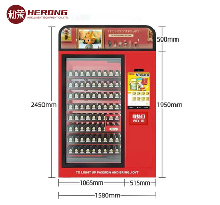 Juguete de venta automática Quiosco Color rojo Máquina inteligente