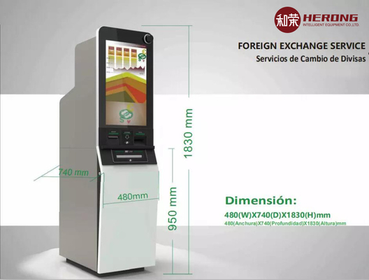 Máquina de cambio de divisas de autoservicio totalmente automática Altavoz multimedia izquierdo derecho