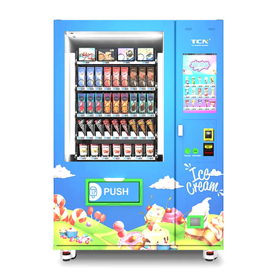 Máquina expendedora para helados de alimentos congelados auto pago máquina transportadora