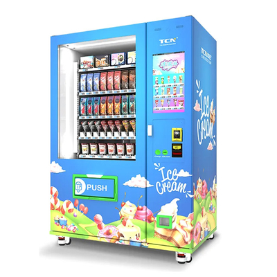Máquina expendedora para helados de alimentos congelados auto pago máquina transportadora