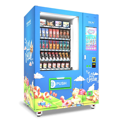 Máquina expendedora para helados de alimentos congelados auto pago máquina transportadora
