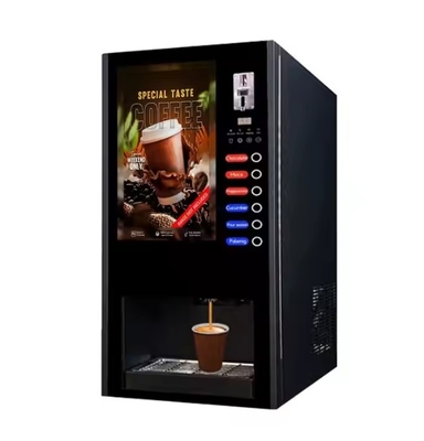 Máquina expendedora para café caliente o helado té de leche con caída automática de taza