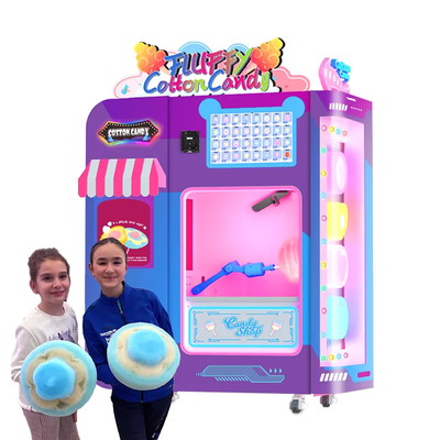 Máquina expendedora para bocadillos de algodón de azúcar personalización aceptable