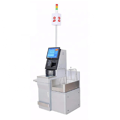Máquinas del servicio del uno mismo del sistema de la posición del servicio del uno mismo de la pantalla táctil RFID en supermercados
