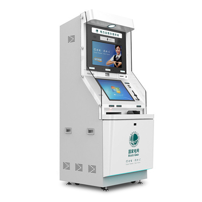 La atmósfera automatizó la máquina de caja de banco servicio dual del uno mismo de la tarjeta de banco de la pantalla de 19 pulgadas