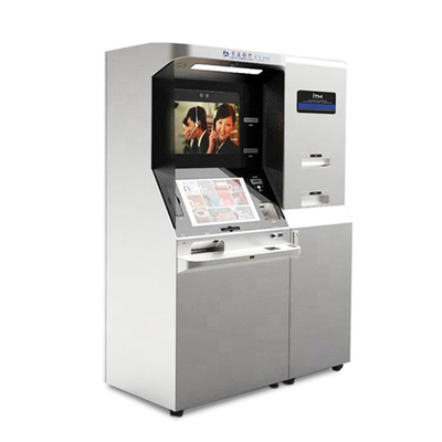 Quiosco automático de la máquina de 21,5 de la pulgada atmósferas de la caja video para el servicio del uno mismo del banco