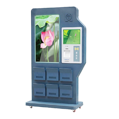 Exhibición del quiosco de la señalización de 42 de la pulgada de la pantalla táctil Digitaces del monitor con el lector de tarjetas del RFID