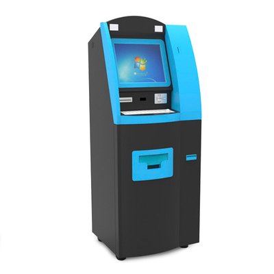 Quiosco de las actividades bancarias de la máquina del depósito en efectivo del cajero automático del servicio del uno mismo con 17" pantalla tácticl LCD