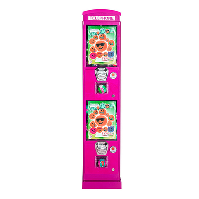 Forma de la cabina de teléfono del quiosco de la máquina expendedora del juego de la diversión