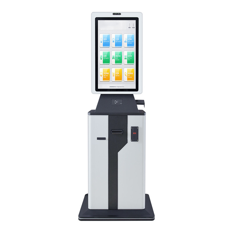 Máquina del servicio del uno mismo del aceptador del efectivo del banco de la máquina del quiosco del cajero automático de Ragistar del efectivo de la pantalla táctil de 23 pulgadas